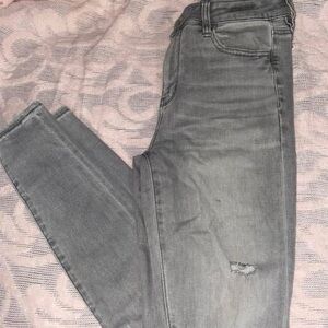 American Eagle Outfitters High Rise Gray Jeans Modern Style